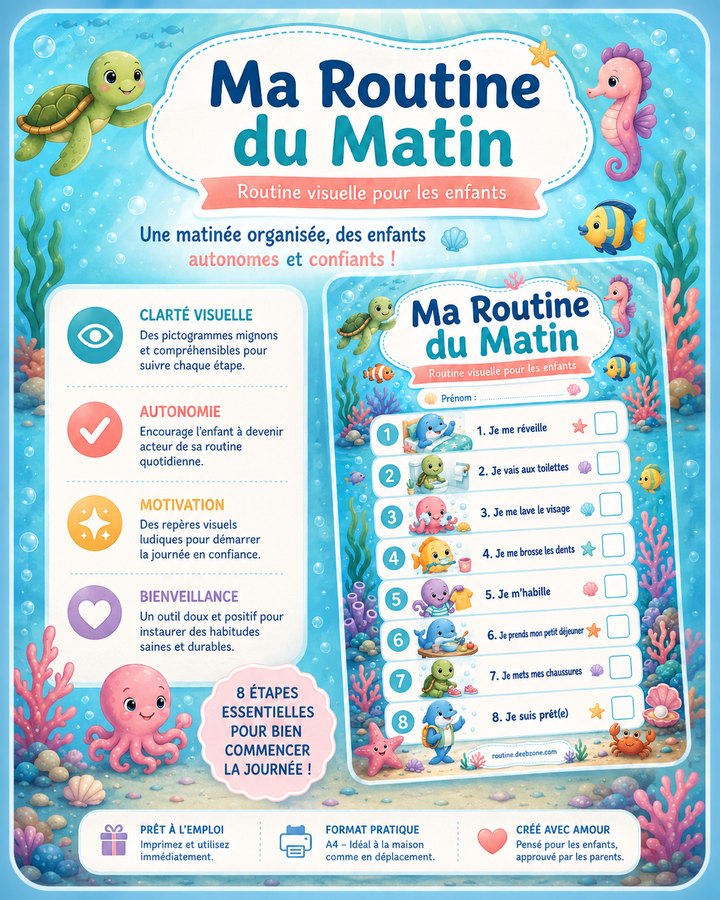 [RT-MORNING-UNDERWATER-ADVENTURE] Ma routine du matin — Aventure sous-marine
