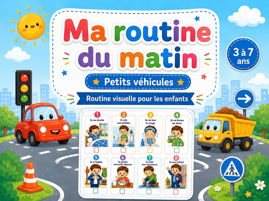 [RT-MORNING-LITTLE-VEHICLES] Ma routine du matin — Petits véhicules