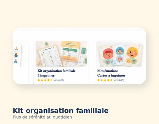 Kit organisation familiale