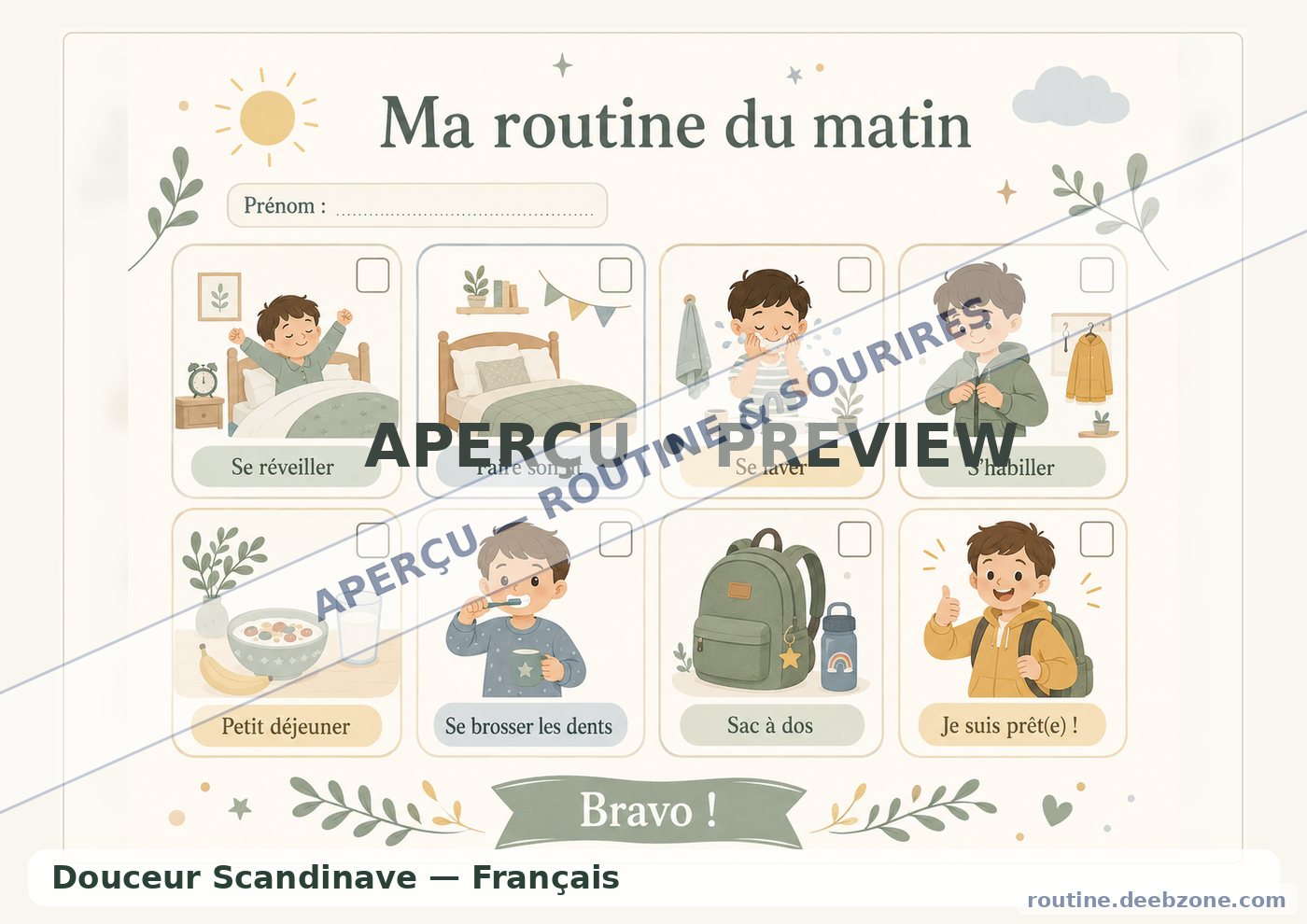 Ma routine du matin – Douceur Scandinave