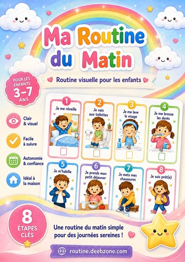 Ma routine du matin — Arc-en-ciel