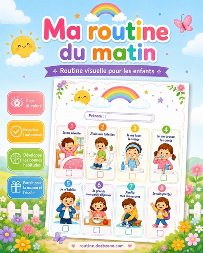 Ma routine du matin — Jardin arc-en-ciel 3