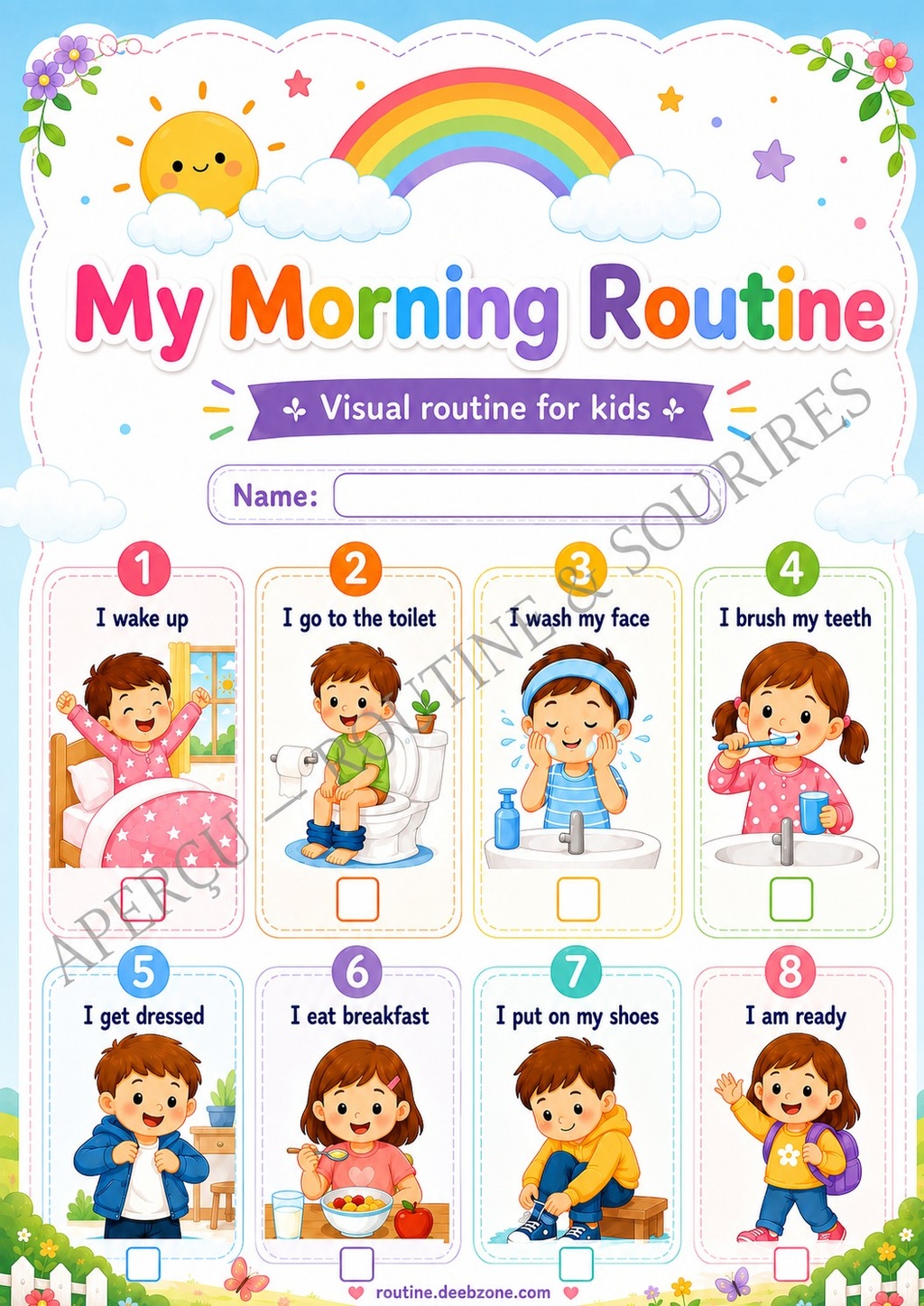 My Morning Routine — Rainbow Garden 3