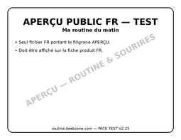 TEST V2.25 — Routine dynamique