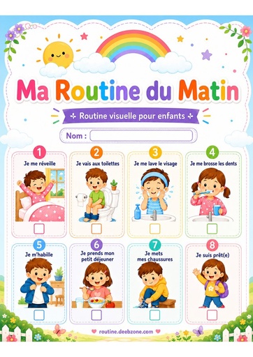 Ma routine du matin — Jardin arc-en-ciel 4