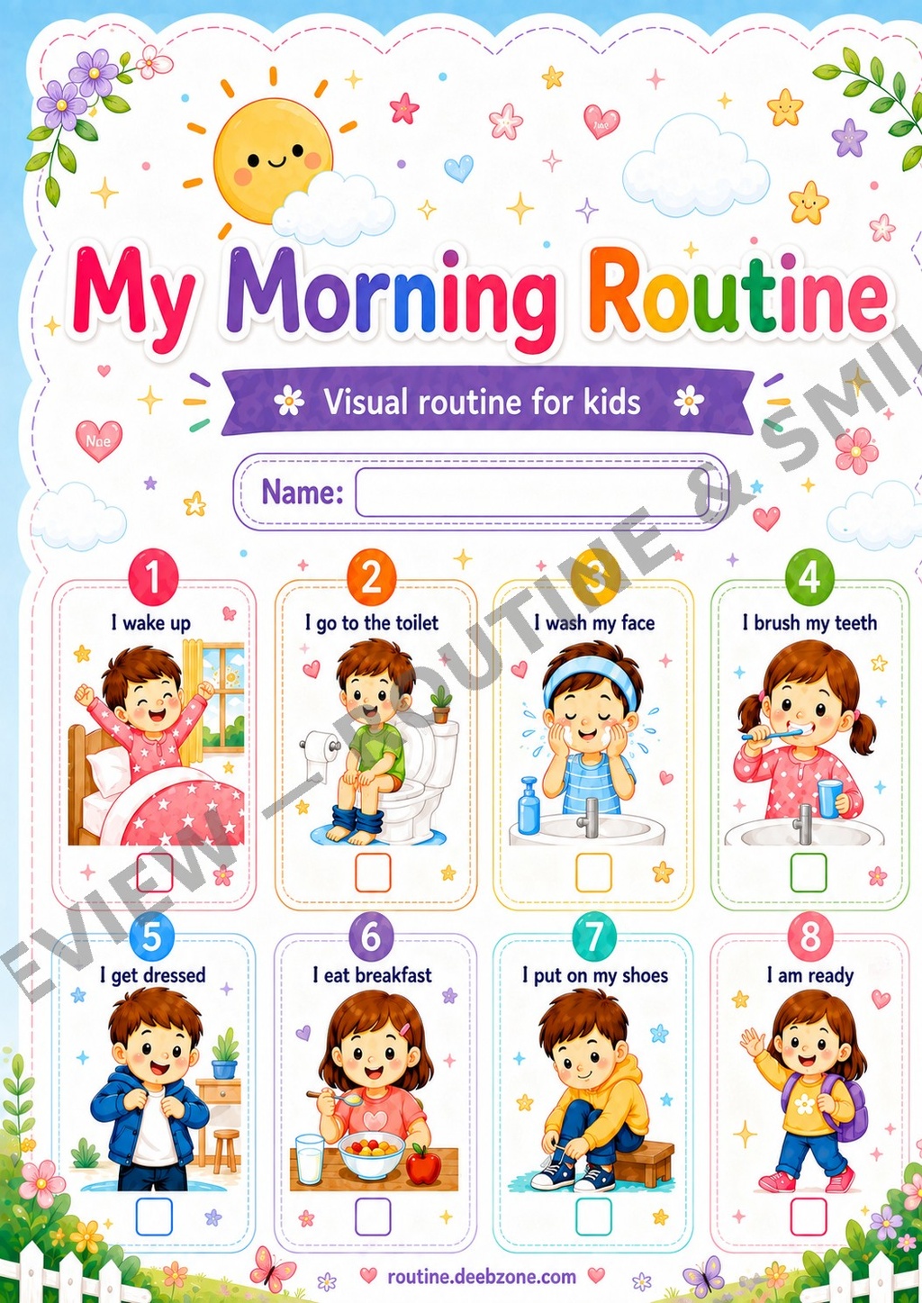 My Morning Routine — Rainbow Garden 4