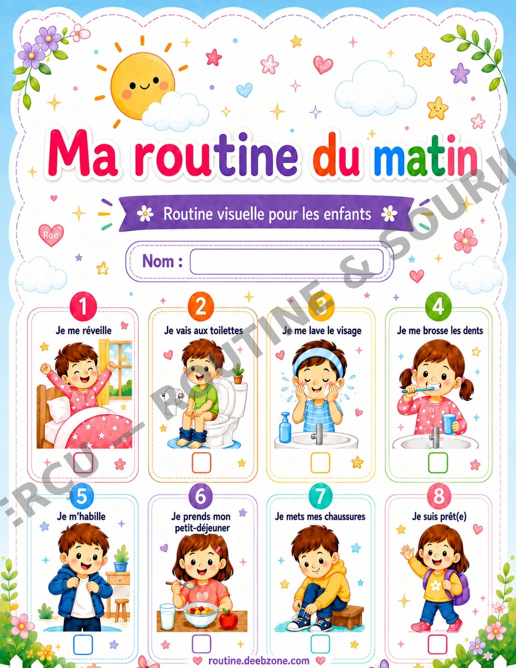Ma routine du matin — Jardin arc-en-ciel 4