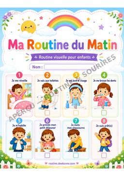 Ma routine du matin — Jardin arc-en-ciel 4