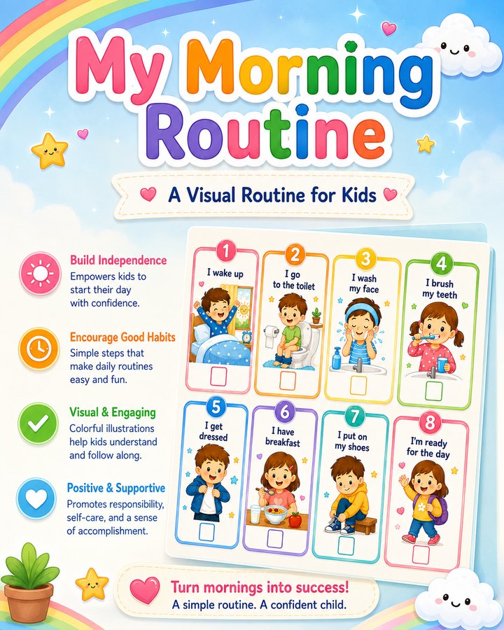 My Morning Routine — Visual Board 2