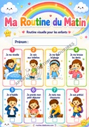 Ma routine du matin — Tableau visuel 2