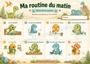 Ma routine du matin — Dinosaures joyeux