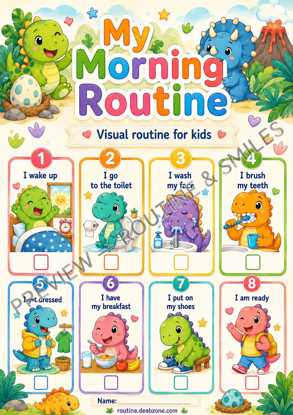 My Morning Routine — Happy Dinosaurs 2