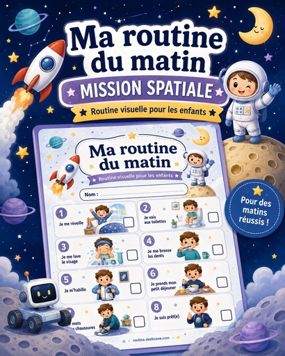 Ma routine du matin — Mission spatiale