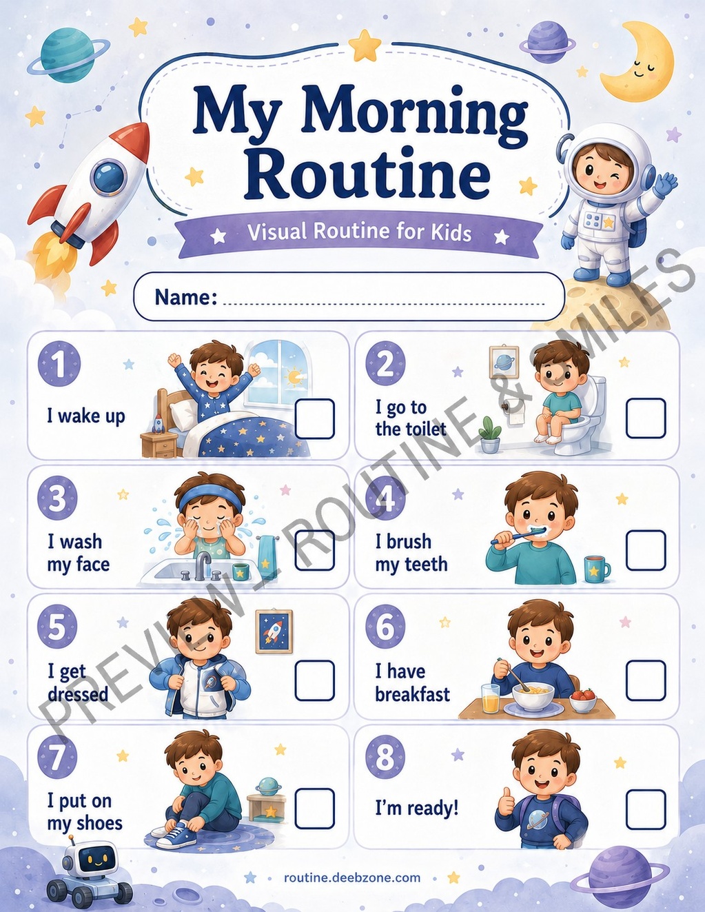 My Morning Routine — Space Mission