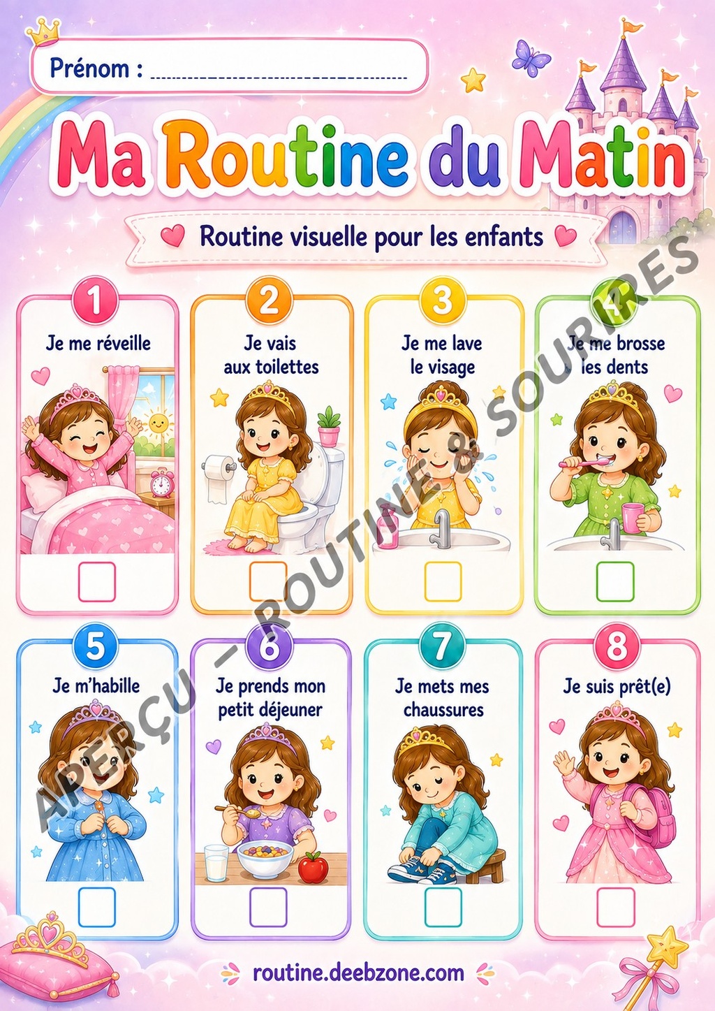 Ma routine du matin — Conte féerique