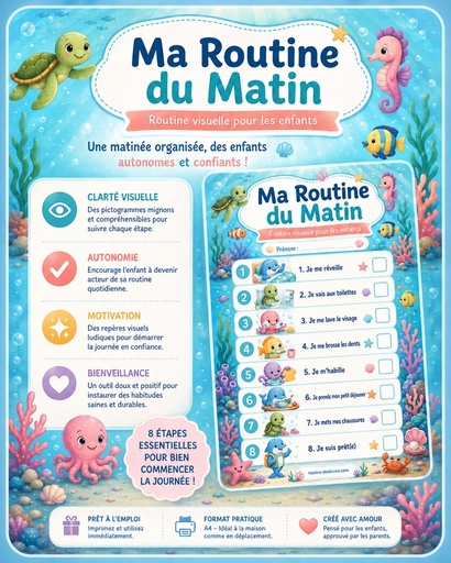 Ma routine du matin — Aventure sous-marine