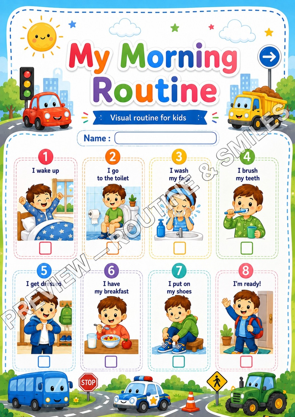 My Morning Routine — Little Vehicles