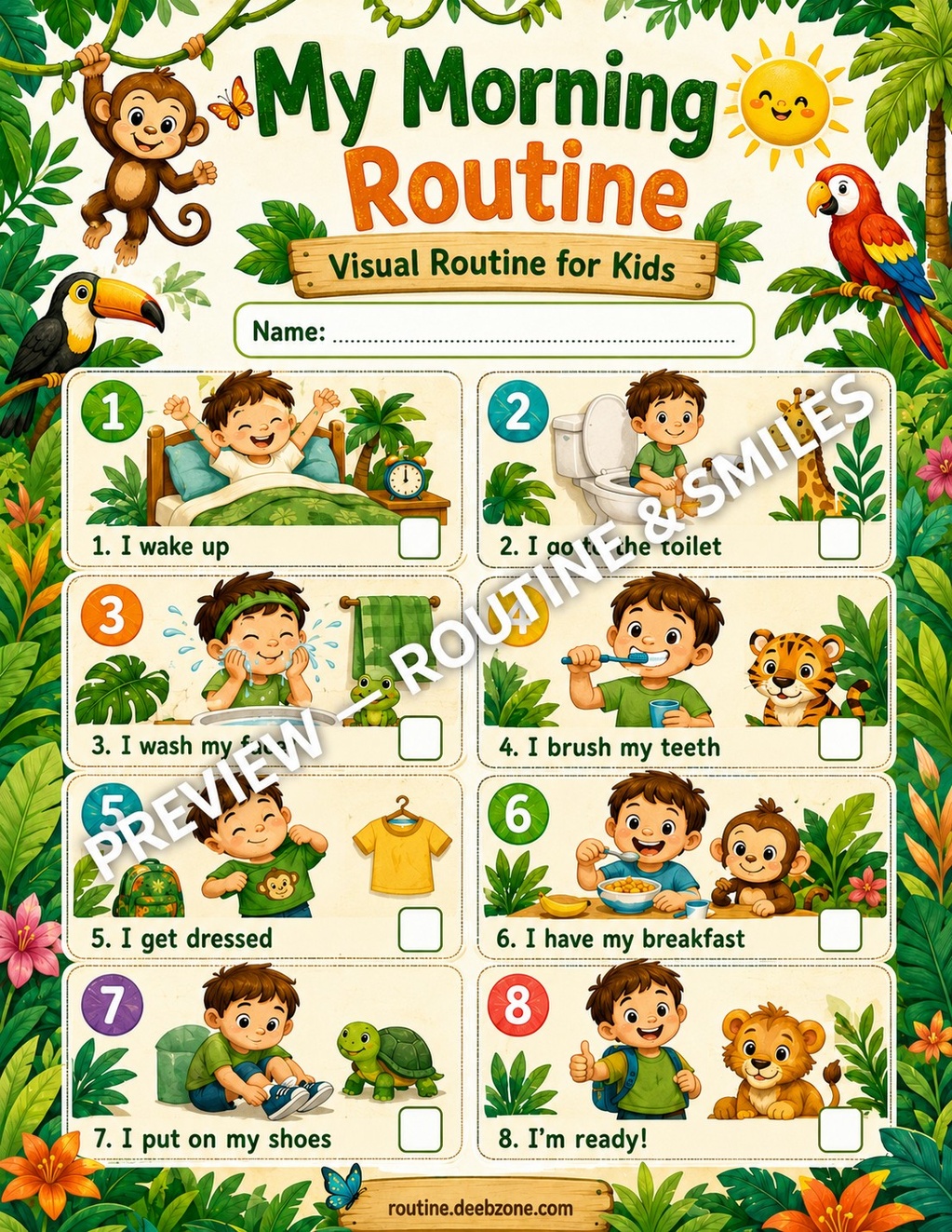 My Morning Routine — Jungle Adventure