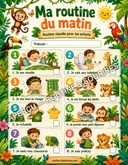Ma routine du matin — Aventure dans la jungle