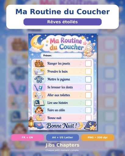 Ma Routine du Coucher – Rêves étoilés