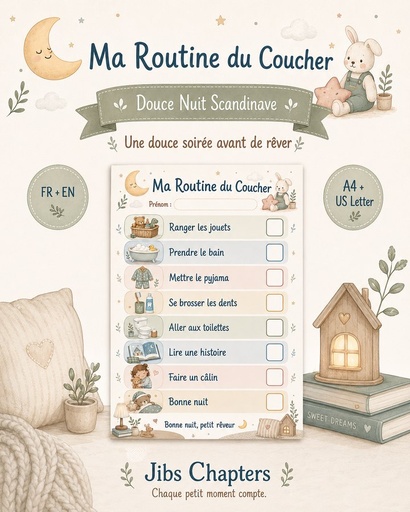 Ma Routine du Coucher – Douce Nuit Scandinave
