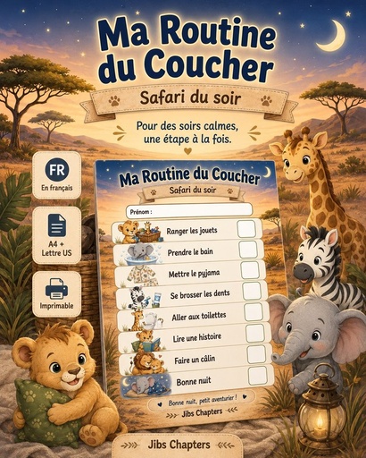 Ma Routine du Coucher – Safari du soir