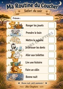 Ma Routine du Coucher – Safari du soir