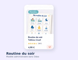 Routine du soir — Tableau visuel