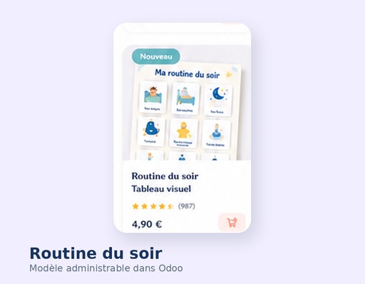 Routine du soir — Tableau visuel