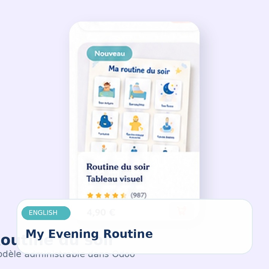Bedtime Routine — Visual Chart