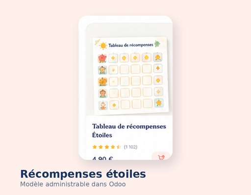 Tableau de récompenses — Étoiles